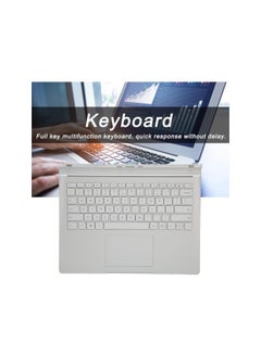 سيلفرسي إن سي لوحة مفاتيح بديلة لجهاز Microsoft Surface Book 2 1835، 13.5 بوصة متعددة الوظائف ولوحة مفاتيح أساسية حساسة كاملة باللون الفضي لأجهزة الكمبيوتر المحمولة  - Image 2