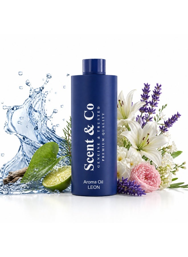 Scent & Co LEON Aroma Oil Diffuser 500ML Premium Aquatic Home Fragrance Oil for Scent Marketing, Long Lasting Concentrated Perfume for Relaxation, & Aromatherapy Essential Oils for Beachfront Hotels and Resorts - Image 1