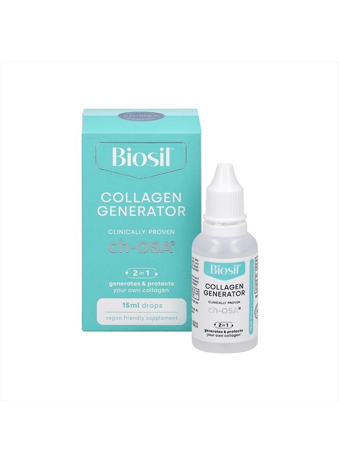 BIOSIL Collagen Generator - 0.5 fl oz Drops - With Patented ch-OSA Complex - Generates & Protects Your Own Collagen - GMO Free - 30-Day Supply - Image 1
