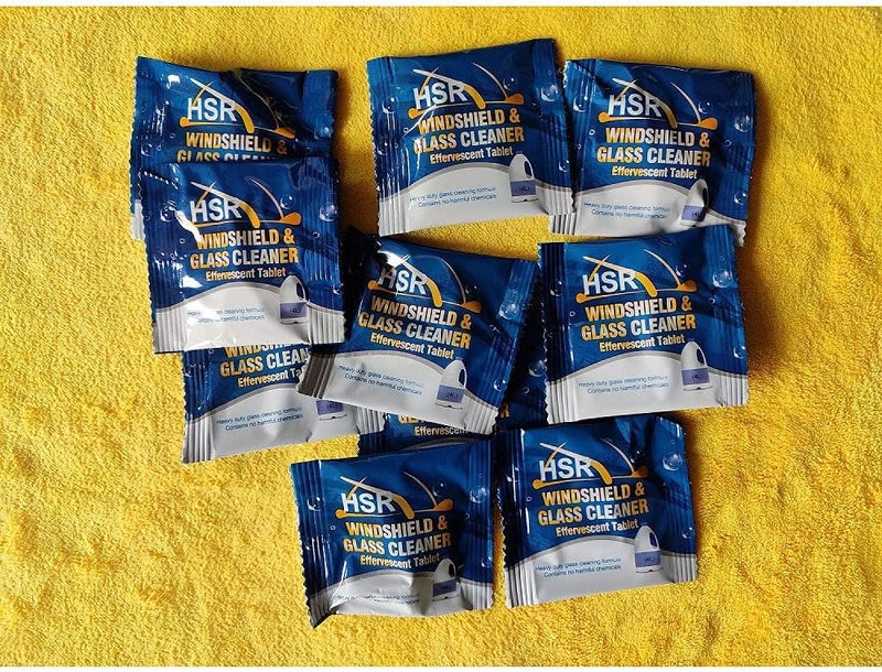 HSR Car Accessories in 10 PCs Car Wiper Detergent Effervescent Tablets Washer Auto Windshield Cleaner Glass Wash Cleaning Tablets - Image 4