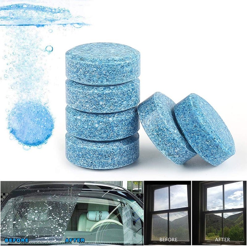 HSR Car Accessories in 10 PCs Car Wiper Detergent Effervescent Tablets Washer Auto Windshield Cleaner Glass Wash Cleaning Tablets - Image 5