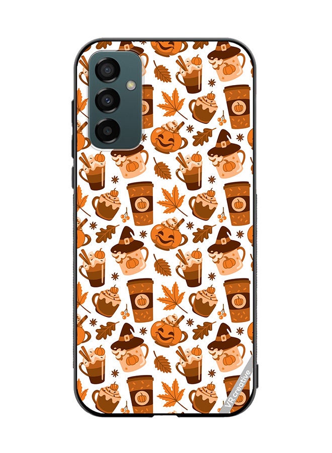 VR CREATIVE Protective Case Cover For Samsung Galaxy M23 Coffee Of Different Type Cozy Print Autumn Mood Design Multicolour - Image 1