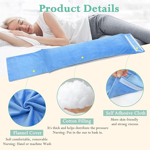KAVIL Lumbar Support Pillow for Sleeping Lower Back Sciatic Nerve Pain Relief Lumbar Roll for Office Chairs & Bed Body Pain Relief Side Sleeping Lumbar Cushion for Sciatica, Herniated Disc, Scoliosis - Image 5
