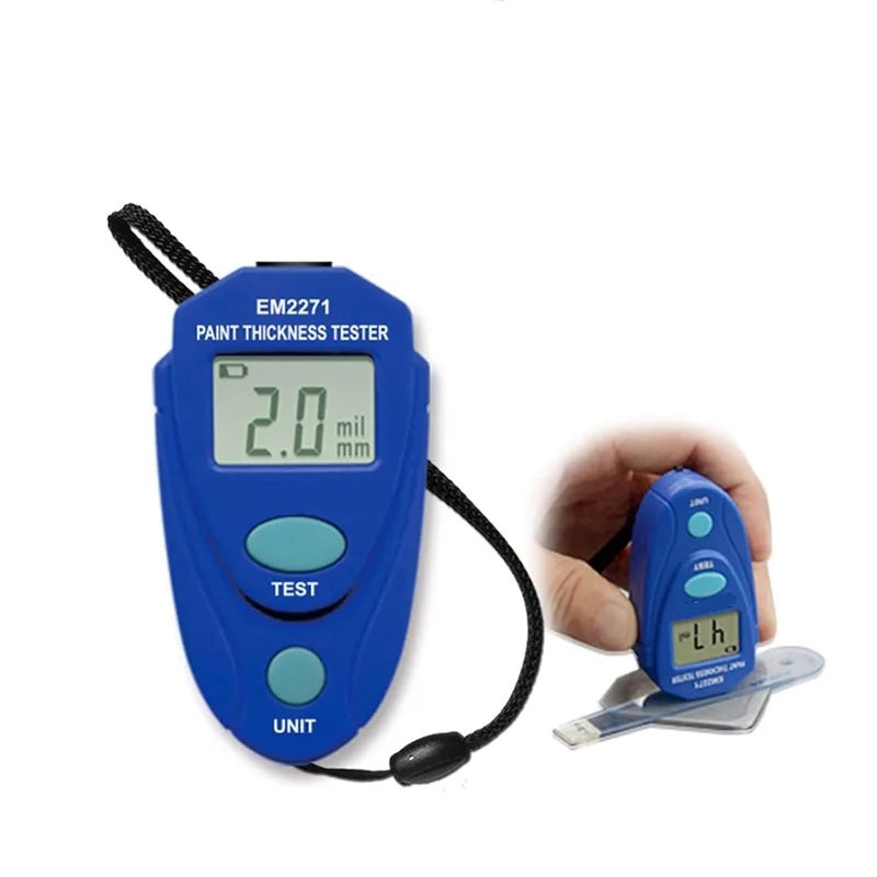 EM2271 مقياس سمك الطلاء الرقمي دليل سيارة الطلاء متر صناعي صغير - Image 4