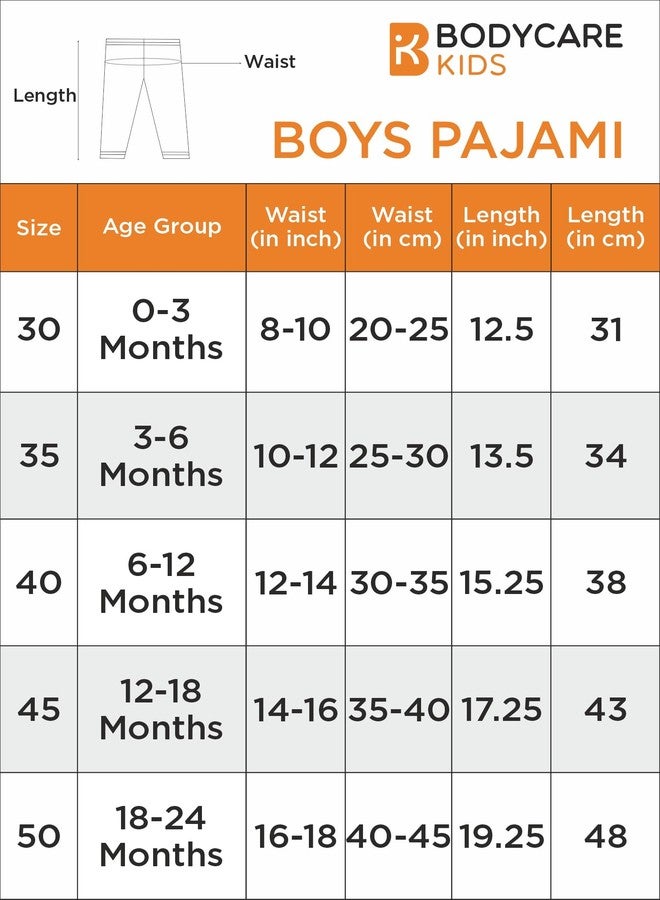 BODYCARE Baby All Over Printed Pajami Pack of 3 - Assorted - Image 4