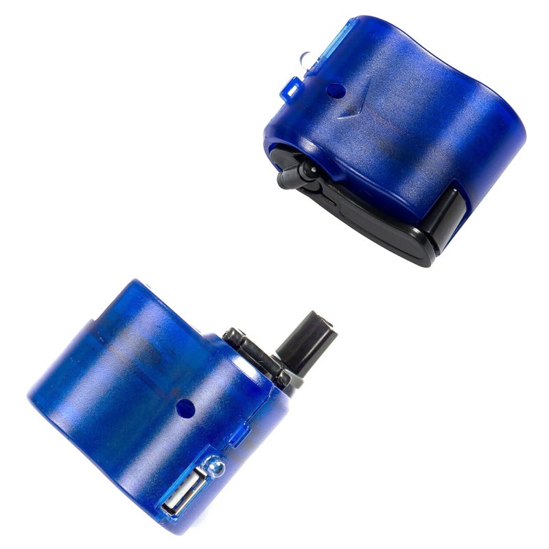أداة شحن محمولة بمنفذ USB باليد للهاتف الذكي العالمي/MP4 - مولد دينامو كهربائي يدوي طارئ للسفر ووحدة إمداد طاقة بمستشعر للأنشطة الخارجية - Image 3