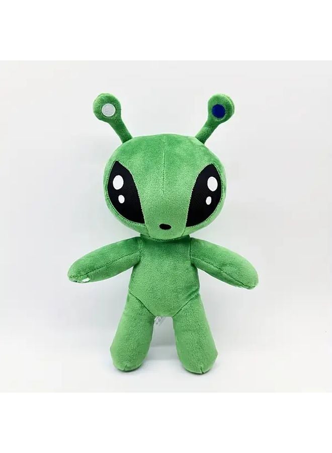 Green Alien Plush Toy with Expressive Eyes Soft Cuddly Stuffed Animal Poseable Head Arms - Image 4