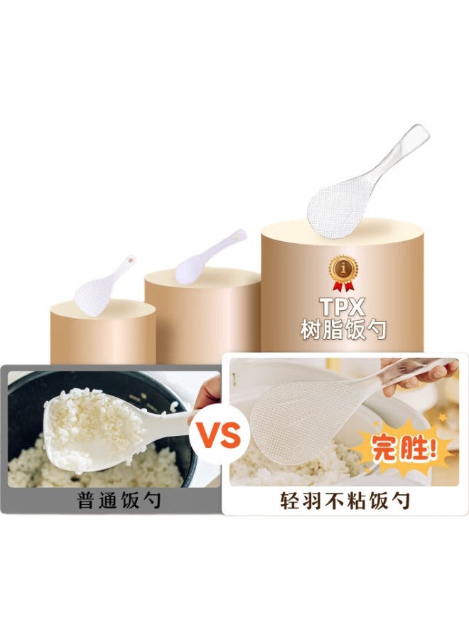 SHUEHO Ke Qing Yu Rice Serving Spoon, Non-Stick Rice Scoop, Household High-Temperature Resistant Rice Serving Tool, Rice Cooker, Non-Stick Standing Rice Serving Spoon - Image 3