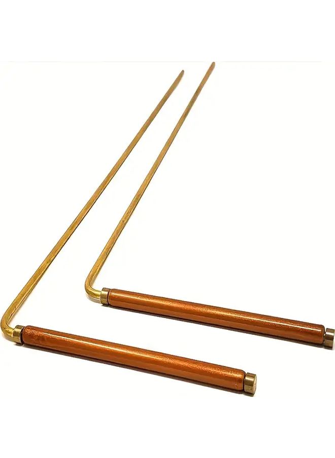 2Pcs Pure Copper Two Color Dowsing Rod For Metal Detection Divination And Feng Shui - Image 3