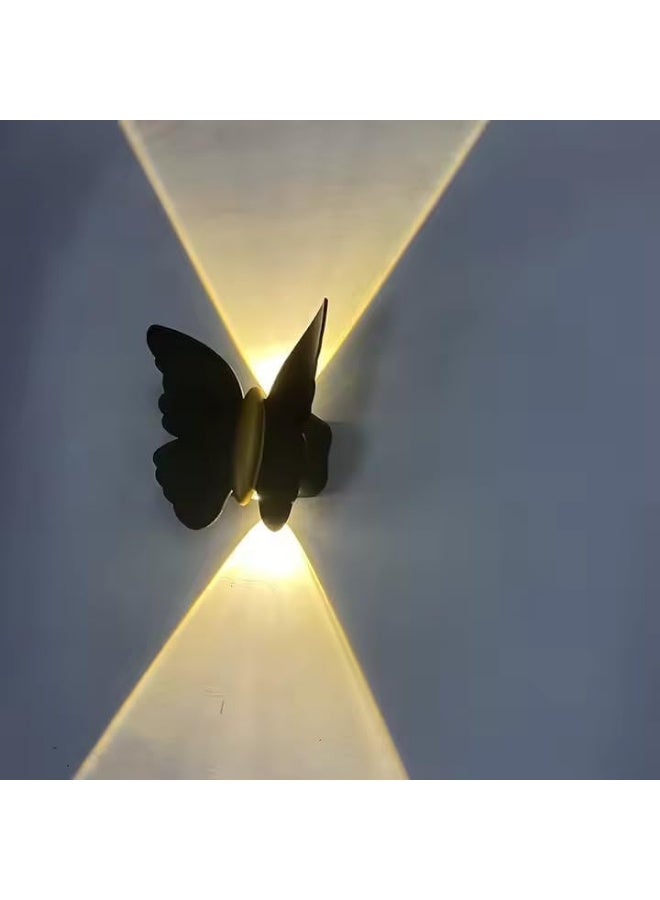 AFN Modern Butterfly Wall Light Fixture – Decorative LED Wall Sconce for Indoor Outdoor Use, Unique Artistic Lighting Accent for Living Room Bedroom Hallway Patio Garden Home Décor - Image 2