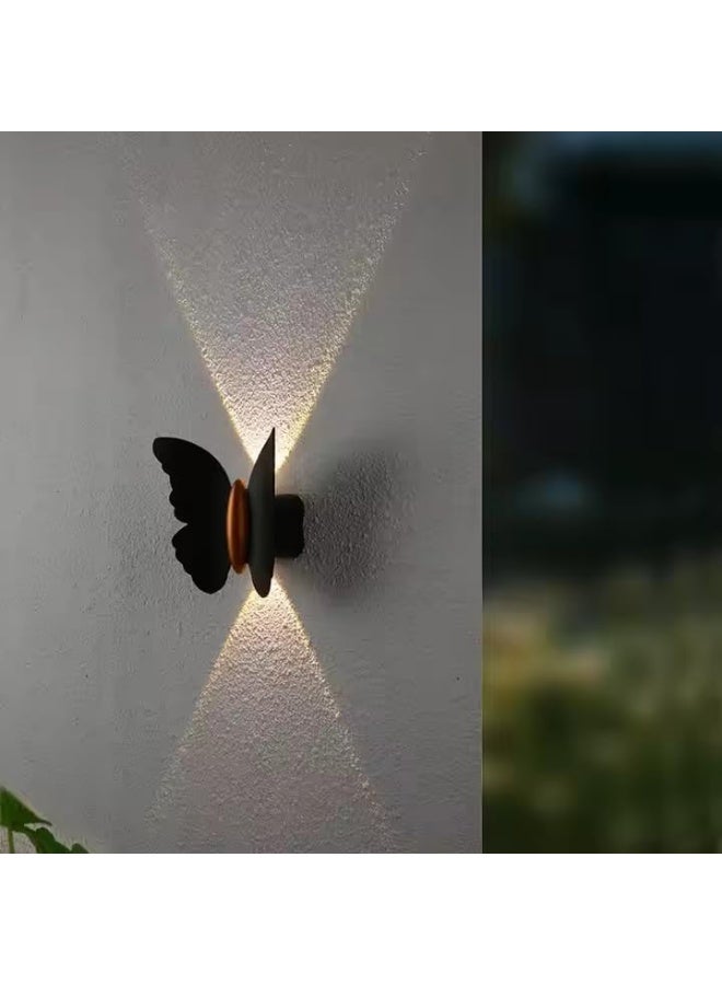 AFN Modern Butterfly Wall Light Fixture – Decorative LED Wall Sconce for Indoor Outdoor Use, Unique Artistic Lighting Accent for Living Room Bedroom Hallway Patio Garden Home Décor - Image 1