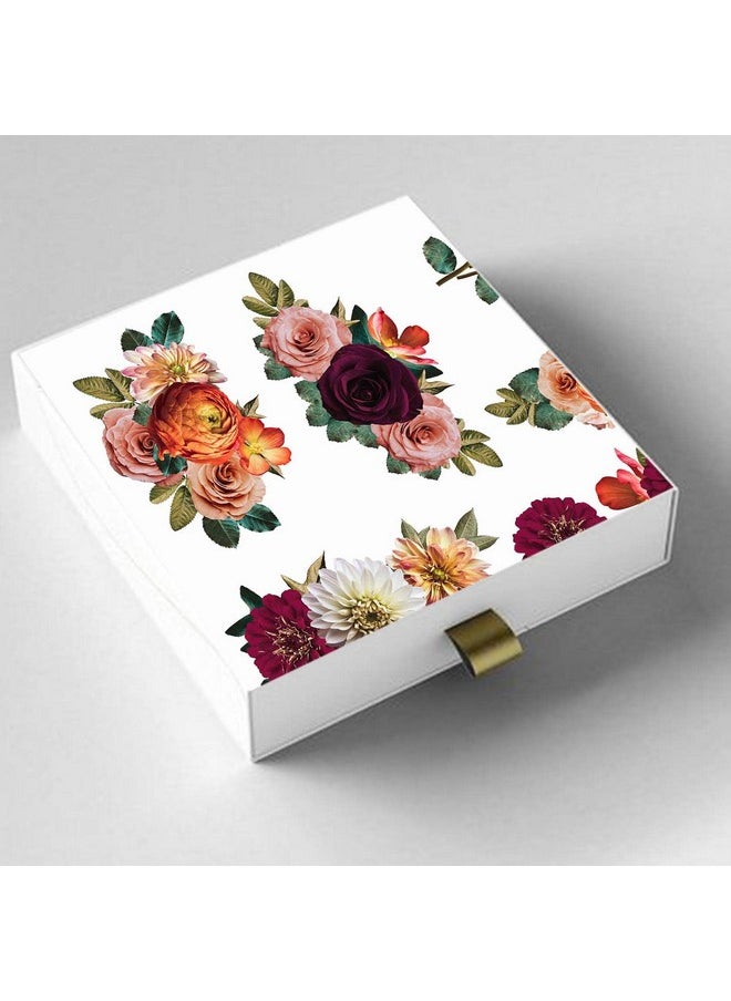 CrafTreat Floral Decoupage Paper For Furniture Decorative Flowers 3 Size: A4 (8.3 X 11.7 Inch) 8 Pcs Decoupage Paper Craftsdecorative Paper For Decoupagedecoupage Paper Floral For Scrapbooking  - Image 3
