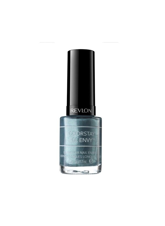 Revlon ColorStay Gel Envy Longwear Nail Polish, with Built-in Base Coat & Glossy Shine Finish, in Blue/Green, 340 Sky's The Limit, 0.4 oz - Image 1