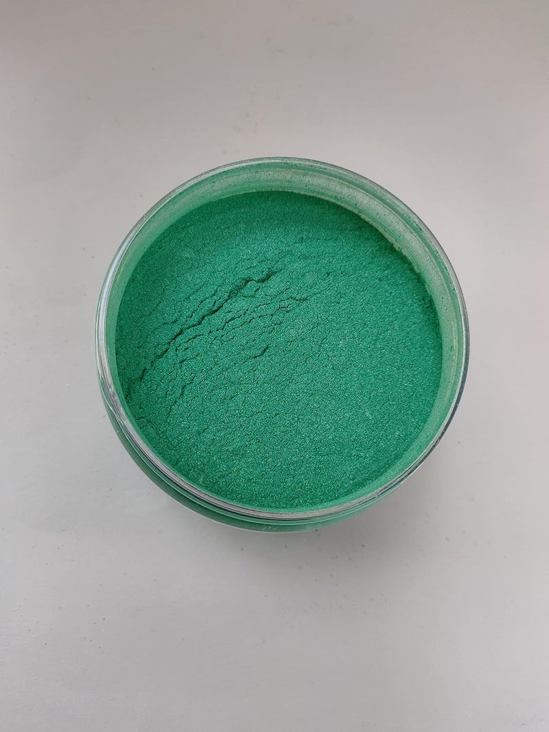 KEDIA MINERALS Kedia Minerals Light Green Mica Pigment for Candle Making Resin Jewellery Epoxy Resin Plastidip 60 gm - Image 1