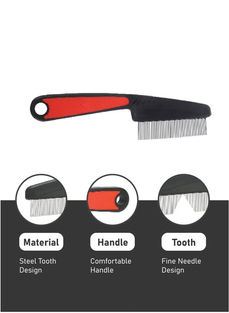 Lice Combs, Stainless Steel Fine Tooth Comb Lice Comb Professional Head Lice Nit Removal Hair Comb for Kids Adults Pets Dog Long/Short Hair - Image 2