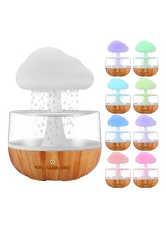 DIGI CORE Rain Cloud Night Light Aromatherapy Humidifier Essential Oil Diffuser 380ML 7 Colours LED Night Light 3 Power Levels Bedside Sleep Relaxation Water Drop Sound Cold Fog For Home Office Yoga Bedroom  - Image 2