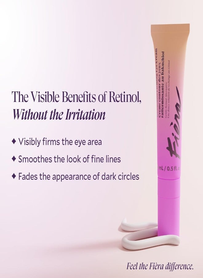 FIÈRA Bakuchiol Firming Eye Cream - Designed Specifically For Mature Skin - Targets Wrinkles, Anti-Aging, Dark Spots, and Fine Lines - Hydrating and Rejuvenating Formula - 15 ML / 0.5 FL. OZ. - Image 3