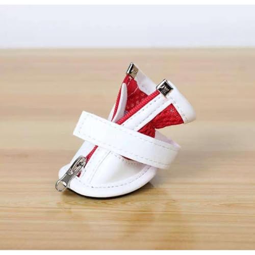 Doggo Bite Dog Shoes for Shih Tzu, Golden Retriever, German Shepherd/Summer Heat Dog Boot Adjustable Non-Slip, PU Paw Protector-Waterproof Size-3 for 1 to 4 Kg(L X W Paw-2.36x 1.77) Inches - Image 5