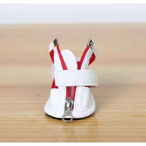 Doggo Bite Dog Shoes for Shih Tzu, Golden Retriever, German Shepherd/Summer Heat Dog Boot Adjustable Non-Slip, PU Paw Protector-Waterproof Size-3 for 1 to 4 Kg(L X W Paw-2.36x 1.77) Inches - Image 4