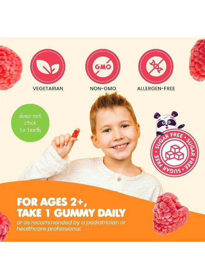 DR. MORITZ Kids Magnesium Gummies Sugar-Free - Calm Magnesium Gummies Supplement for Children, Sugar-Free Magnesium Calm Chews for Kids & Adults - Image 2