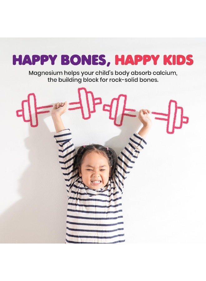 DR. MORITZ Kids Magnesium Gummies Sugar-Free - Calm Magnesium Gummies Supplement for Children, Sugar-Free Magnesium Calm Chews for Kids & Adults - Image 3