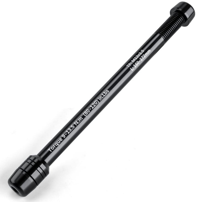 CXWXC محاور تمرير 12 مم لمدربي الدراجات - محول محور تمرير M12 x 1.0/1.5/1.75 لتثبيت العجلة الخلفية - محول محاور تمرير مدرب الدراجات (M12x1.5/160-172) - Image 1