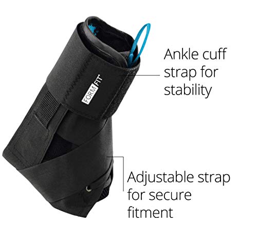 Ossur FormFit Ankle Brace with Speedlace & Figure 8 Straps | Single Pull Closure & Removable Semi-Rigid Stays | Ankle Immobilization Post Injury or Prophylactic Use | Durable Material | (Medium) - Image 3