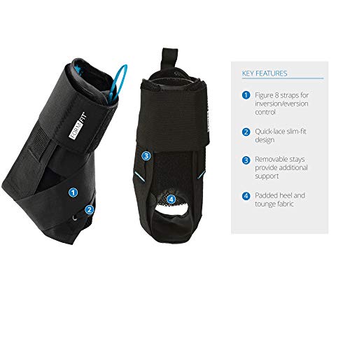 Ossur FormFit Ankle Brace with Speedlace & Figure 8 Straps | Single Pull Closure & Removable Semi-Rigid Stays | Ankle Immobilization Post Injury or Prophylactic Use | Durable Material | (Medium) - Image 2