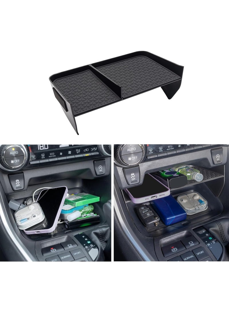 منظم وحدة التحكم المركزية متوافق مع تويوتا RAV4 2023 2022 2021 2020 2019 و 2021-2023 RAV4 Prime ، ABS مادة إدراج علبة تغيير التروس مربع التخزين الثانوي - Image 1