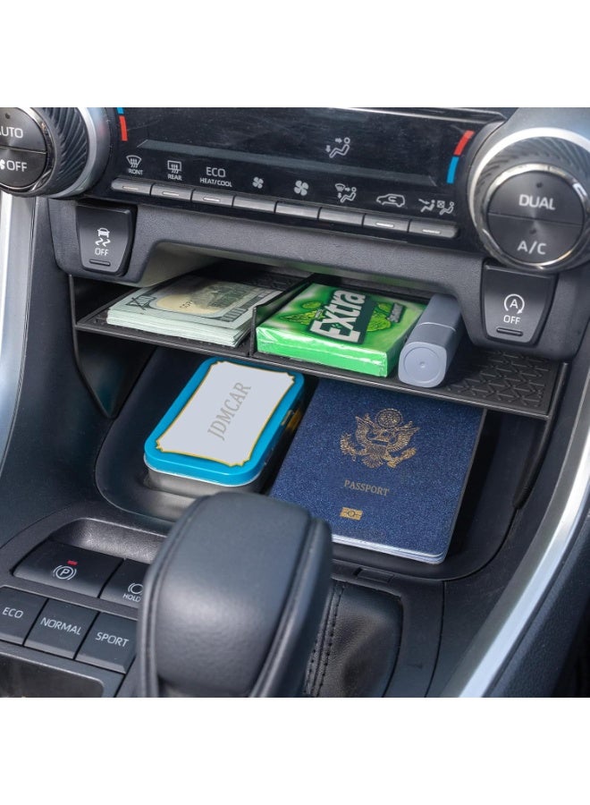 منظم وحدة التحكم المركزية متوافق مع تويوتا RAV4 2023 2022 2021 2020 2019 و 2021-2023 RAV4 Prime ، ABS مادة إدراج علبة تغيير التروس مربع التخزين الثانوي - Image 4