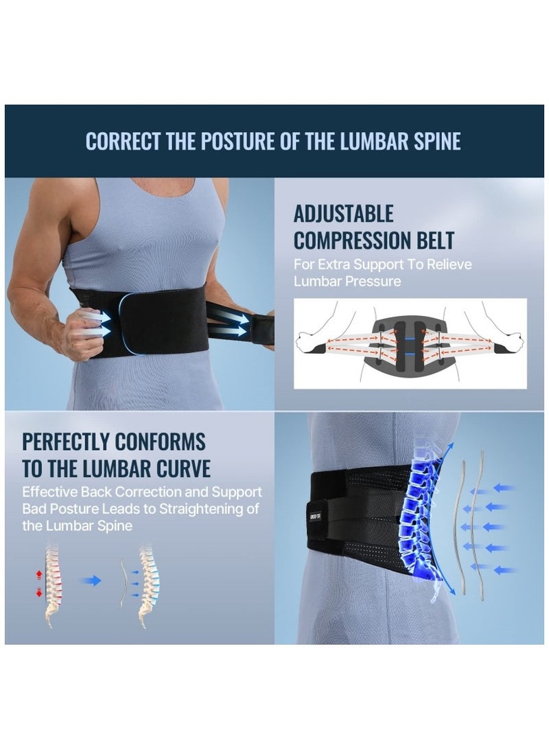 Ru syanl Back Brace for Lower Back Pain Relief Unisex Lumbar Belt Support Herniated Disc Sacral Ideal for Lifting Working Sports - Image 4