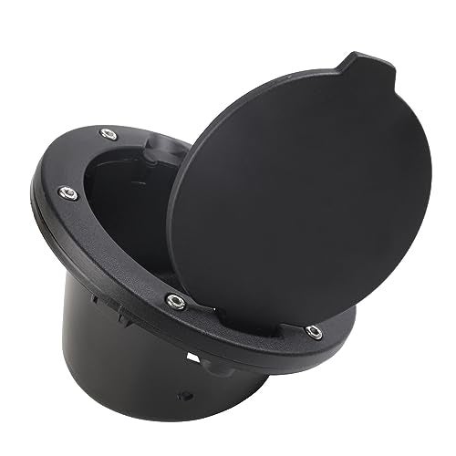 PKEDUO Black Gas Cap Cover Fuel Filler Door Cover Compatible with 2007-2017 Wrangler JK JKU 2/4-DOOR(NOT FOR 2018+ JL MODELS) - Image 5