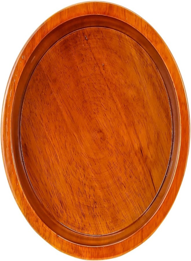 AKDC Wooden Bowl With Lid Brown Color With White Texture Hot Pot Food Dish Bowls Serving Dishes With Lids Storage Containers, Casserole Box Chapatti Hotpot Dining Kitchen Tableware (S - 18 Cm) - Image 5