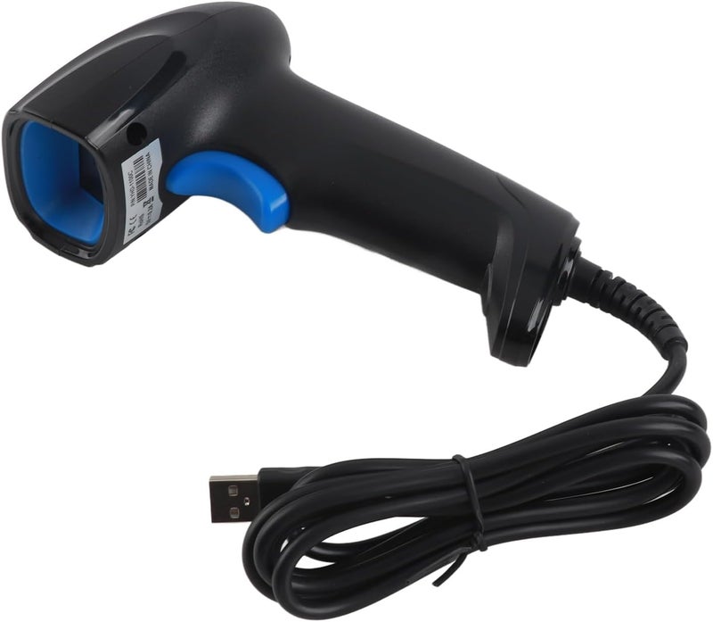 USB Wired CCD Barcode Scanner Efficient Automatic Reader for Mobile Payment Computer Screen Scan, Plug and Play Handheld 1D Bar Code Scanner for Logistics and Retail Industry