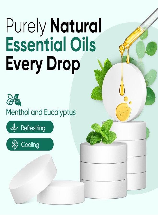 MINSLIS Shower Steamers Aromatherapy, 18-Pack Shower Bombs, Long-Lasting Shower Tablets Essential Oil Stress Relief and Relaxation Bath Gifts for Women and Men (Eucalyptus & Menthol) - Image 3