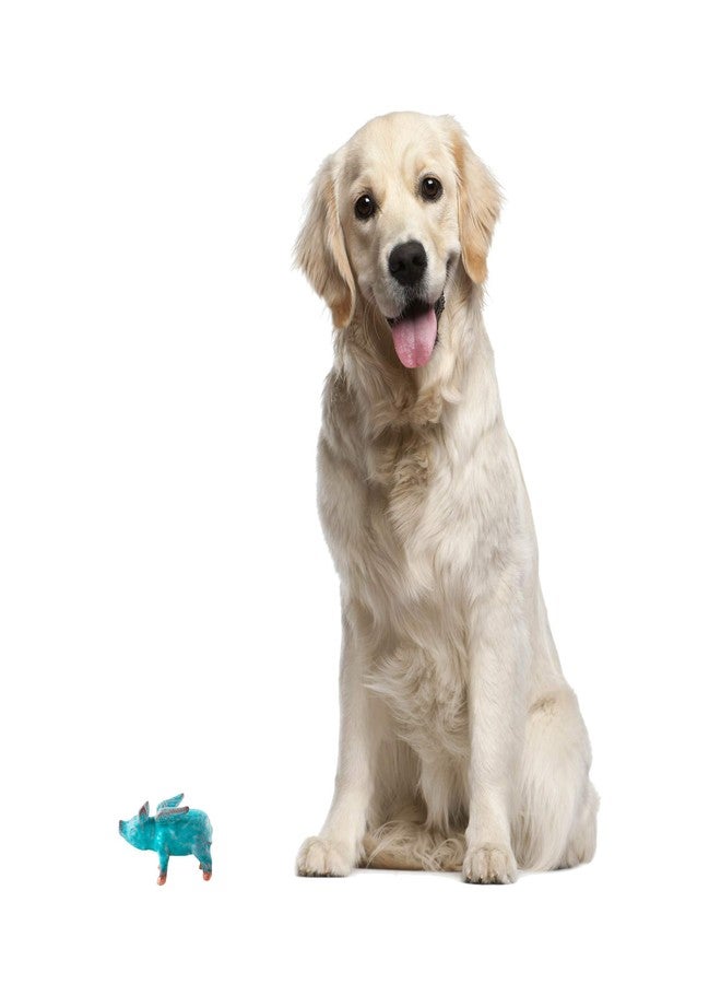 NOVICA Artisan Handmade Ceramic Figurine of Winged Blue Pig from Thailand Sculpture Animal Themed NAT Geo Gifts [3.5in H x 3in W x 5.5in D] ' Blue Flying Pig' - Image 3