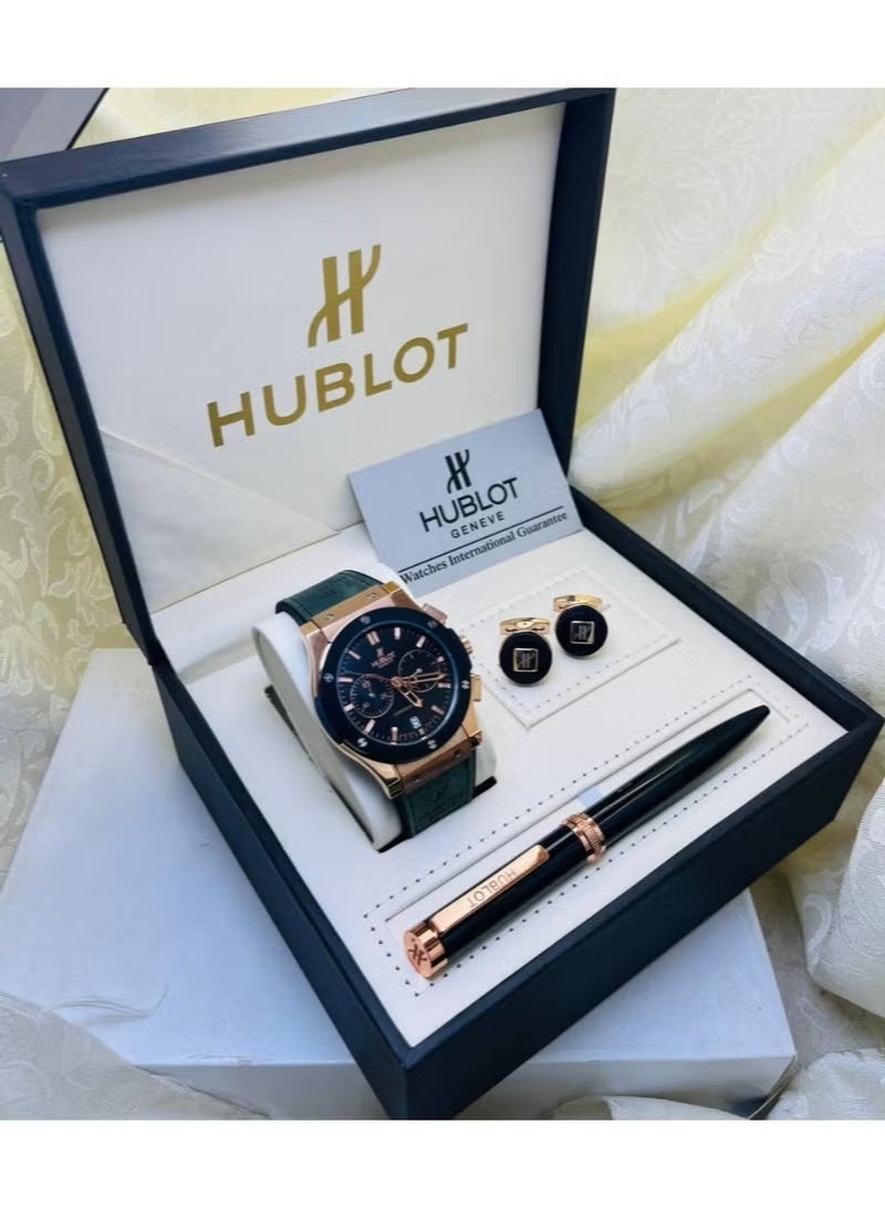 Hublot watch and cufflinks for men