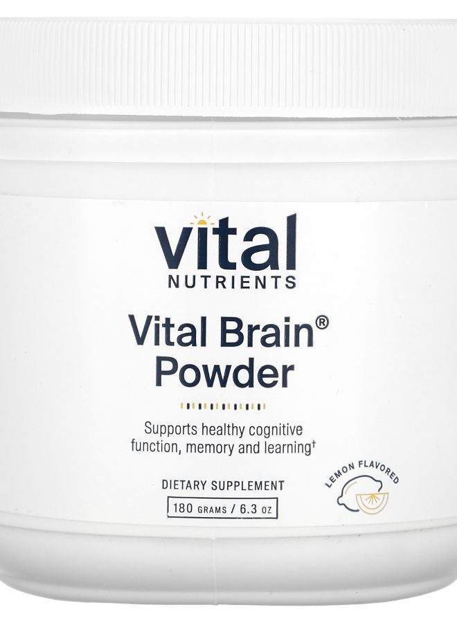 Vital Brain Powder Lemon 6.3 oz (180 g)
