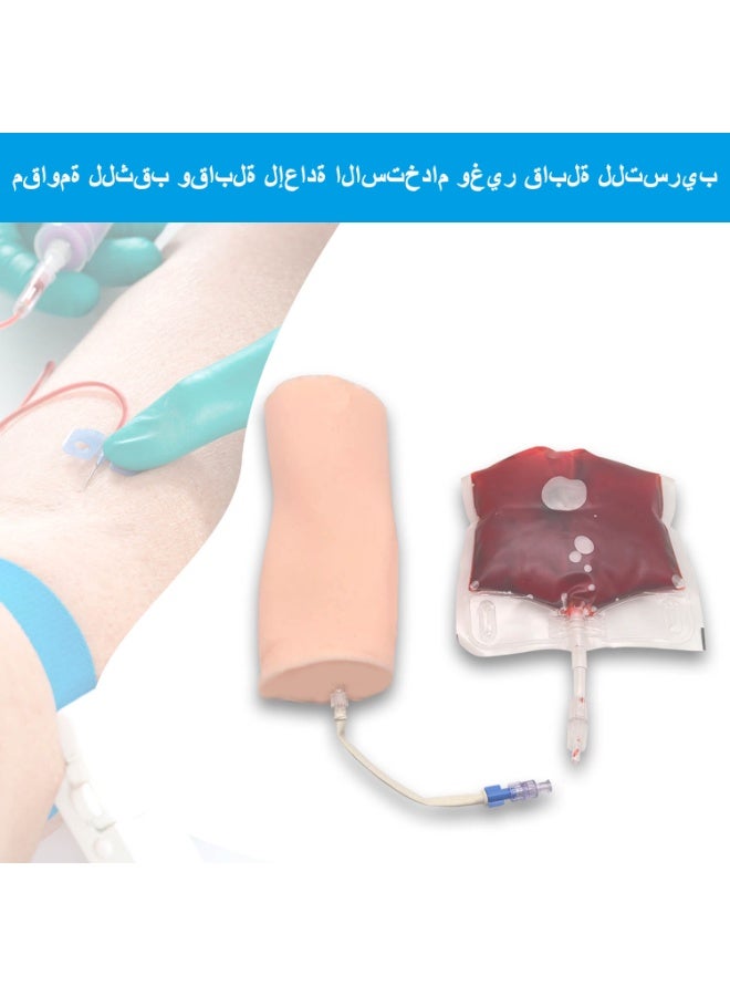 مجموعة أدوات التدريب الوريدي للممرضات، أداة أساسية لطلاب التمريض مع محاكاة واقعية للأوردة، مثالية لممارسة المهارات السريرية، هدية رائعة للممرضات (لون البشرة) - Image 4