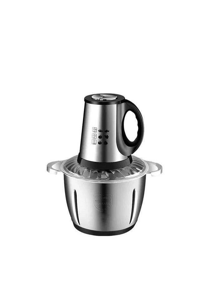 3L Stainless Steel Food Processor & Meat Chopper – Electric Blender with Double Blade, High-Speed Operation & Non-Slip Base  - Image 1