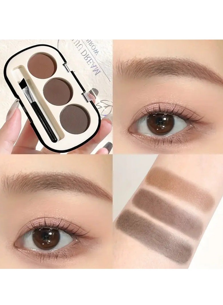جوجو مصيف ب powders الشعير الثلاث لونات من JUJU رمزي مع مشبکة - مطهر ومقاوم للعرق، دائم المطهر ومت pigment 强 للصياغة الشعيرية الطبيعية (رقم 01)  - Image 1