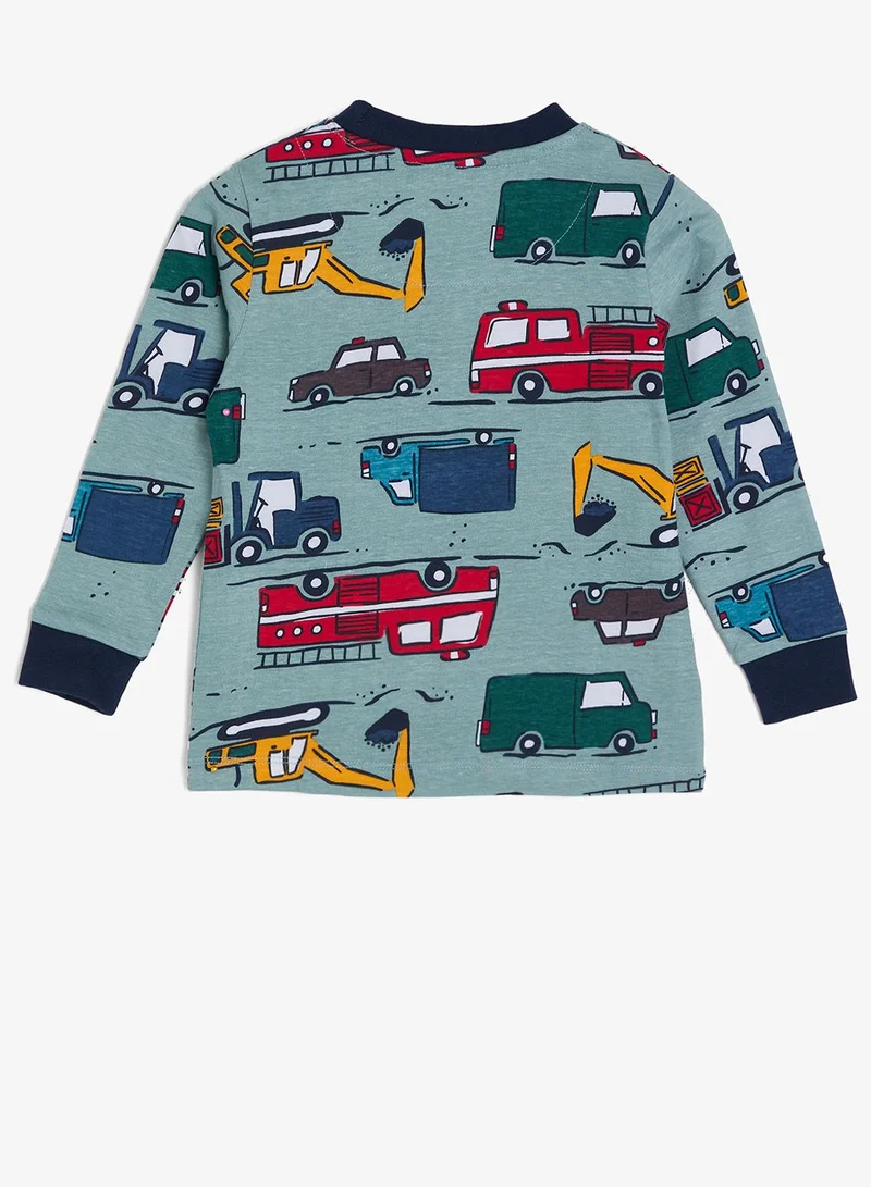 Ripples  Boys Pajama Set With Long Sleeves Tee & Bottom for Men | Best Price UAE
