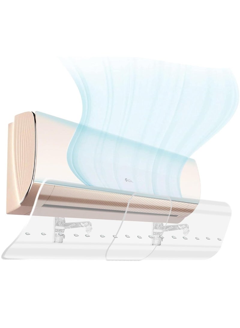 Yoawllty Adjustable Air Conditioner Deflector For Split Air Conditioners Effectively Controls Airflow Direction and Improves Air Quality, Easy Installation Without Punching For Wall  - Image 1