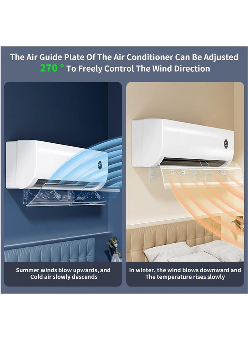 Yoawllty Adjustable Air Conditioner Deflector For Split Air Conditioners Effectively Controls Airflow Direction and Improves Air Quality, Easy Installation Without Punching For Wall  - Image 5