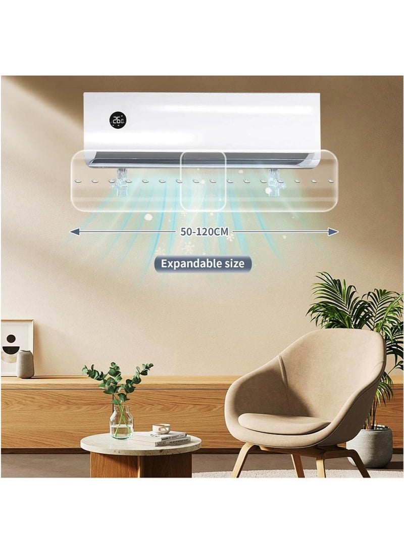 Yoawllty Adjustable Air Conditioner Deflector For Split Air Conditioners Effectively Controls Airflow Direction and Improves Air Quality, Easy Installation Without Punching For Wall  - Image 3