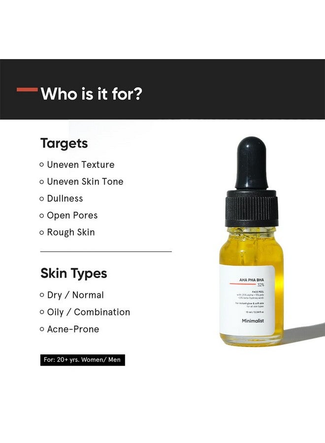 منيماليست محلول تقشير بسيط يحتوي على 25% من حمض ألفا هيدروكسي + 2% من حمض بيتا هيدروكسي + 5% من حمض بولي هيدروكسي لبشرة متوهجة وملمس ناعم وتنظيف المسام | مقشر يحتوي على حمض ألفا هيدروكسي وحمض بيتا هيدروكسي وحمض بولي هيدروكسي لتقشير البشرة في عطلة نهاية الأسبوع | 10 مل  - Image 2