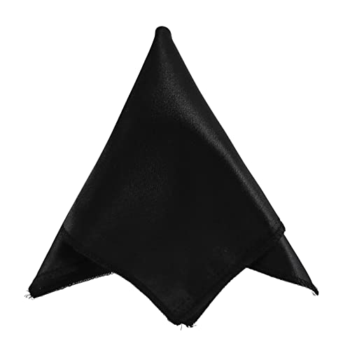 Young Arrow Satin Pocket Square for Men, Wedding Handkerchief for Suits, Blazers & Tuxedo Men's Pocket Square (Space Black) - Image 5