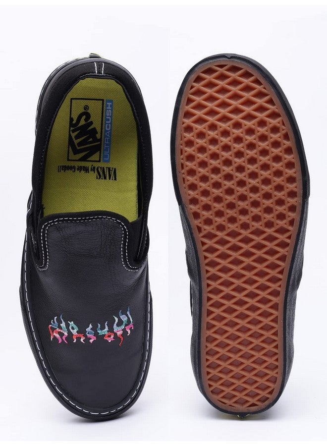 فانز حذاء رياضي كلاسيكي سهل الارتداء للرجال من Vans (WADEGOODALL) باللون الأسود (71002791) - Image 4