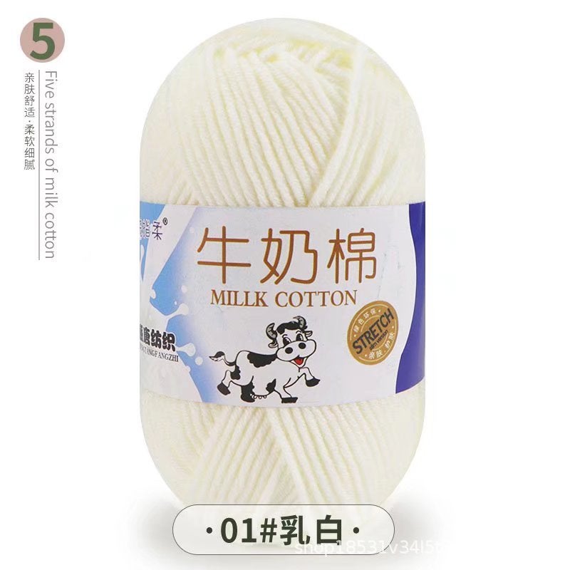 Xutai 5-Ply Milk Cotton Yarn – 550g Bucket for Tufting, Knitting, Crochet & DIY  Crafts