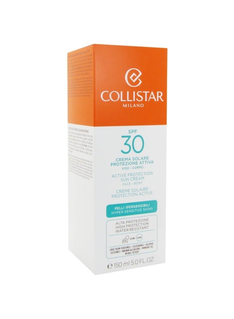 Collistar Active Protection Sun Cream Hiper-Sensitive Skin Face & Body 150ml - Image 4